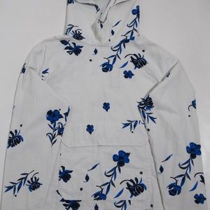 Kith White and Blue Floral Sweater/Hoodie